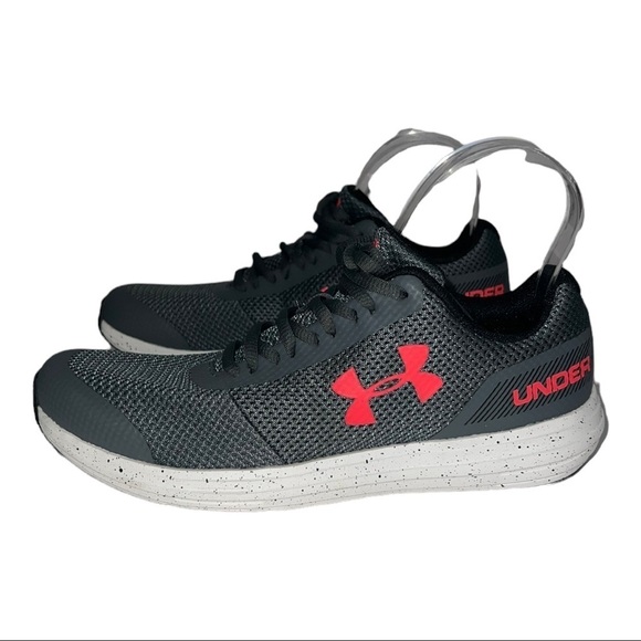 Under Armour Grade School Surge Gray Pink Running Shoes - Picture 6 of 10